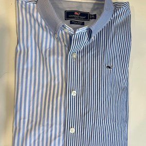 NWOT Vineyard Vines Multi Strip Poplin Sportshirt Size XL/20 - Retail $98